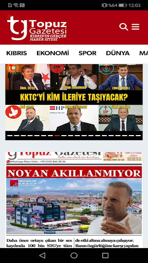 Topuz Gazetesi ekran görüntüsü