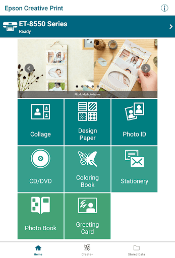 Epson Creative Print ekran görüntüsü