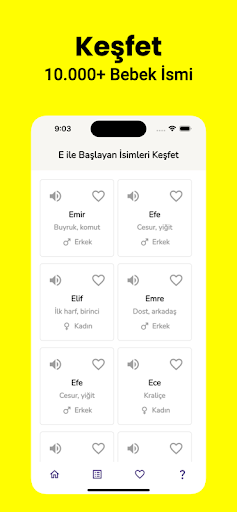 Bebek İsmi Oluşturucu:Bebek Ad ekran görüntüsü