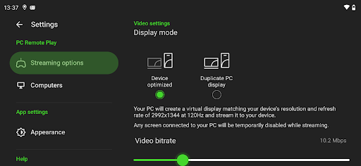 Razer PC Remote Play ekran görüntüsü