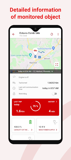 Vodafone eDohled ekran görüntüsü