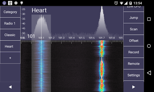 SDR Touch - Live radio via USB ekran görüntüsü