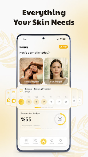 Rayzy - Tanning & Skin AI ekran görüntüsü