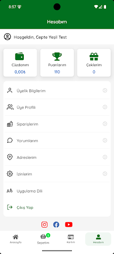 Cepte Yeşil ekran görüntüsü