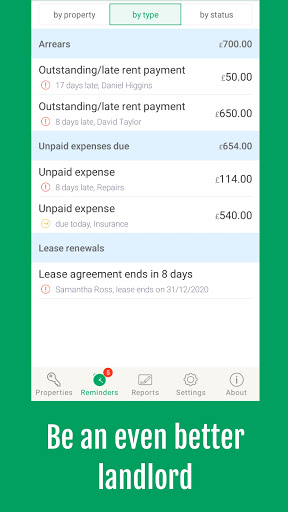 Landlordy property manager app ekran görüntüsü