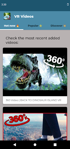 VR Videoları ekran görüntüsü