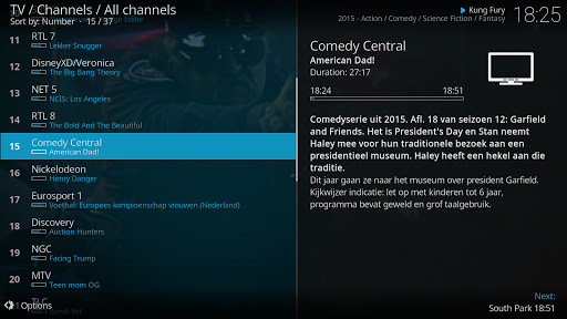 Kodi ekran görüntüsü