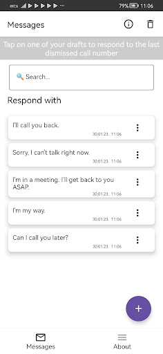 Quick Respond With Message ekran görüntüsü