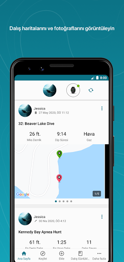 Garmin Dive ekran görüntüsü