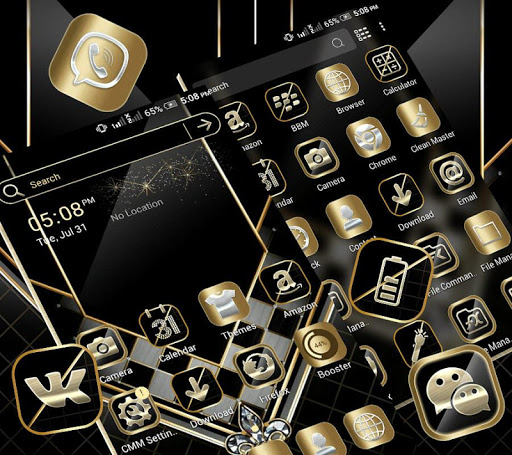 Black Luxury Gold Theme ekran görüntüsü