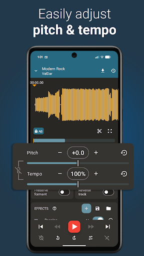 Up Tempo: Pitch, Speed Changer ekran görüntüsü