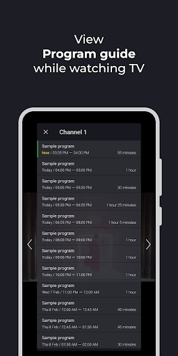 Televizo - IPTV player ekran görüntüsü