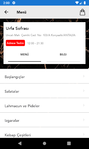 Urfa Sofrası ekran görüntüsü