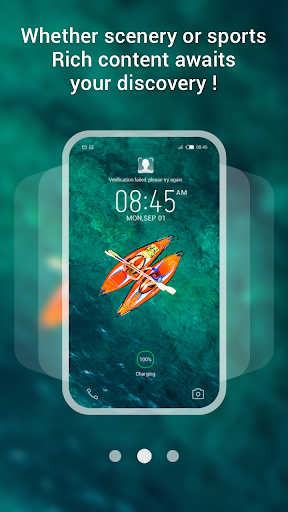 Magazine Lockscreen HiOS ekran görüntüsü