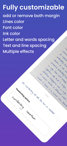 Handwriter: text to assignment ekran görüntüsü
