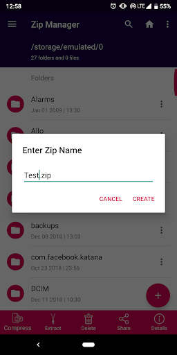 Zip File Reader - Zip & Unzip  ekran görüntüsü