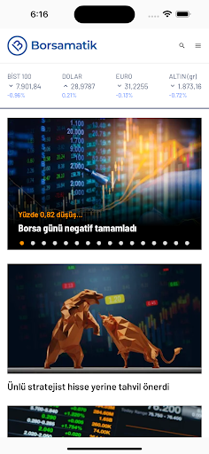 Borsamatik ekran görüntüsü