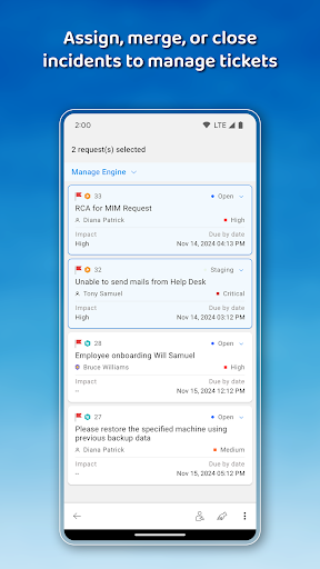Servicedesk Plus MSP | Cloud ekran görüntüsü