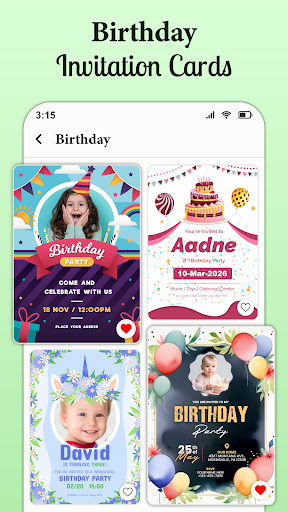 Invitation Card Maker & Music ekran görüntüsü