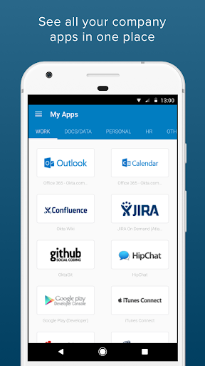 Okta Mobile ekran görüntüsü