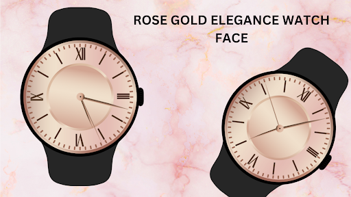 Rose Gold Elegance Watch Face ekran görüntüsü