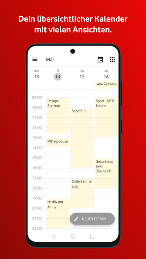 Vodafone E-Mail & Cloud ekran görüntüsü