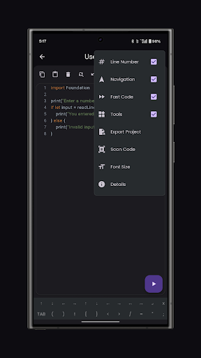 SwiftCore Compiler(Pro) ekran görüntüsü