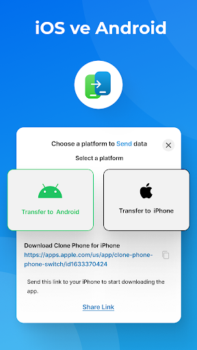 Telefon Klonla: Veri Aktarımı ekran görüntüsü