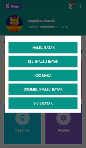 Batak - Tekli, Eşli, Koz Maça ekran görüntüsü