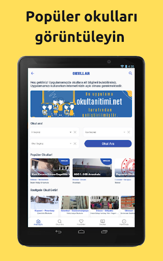 Okullar ekran görüntüsü