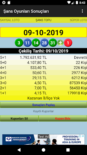 Şans Oyunları & Loto Sonuçları ekran görüntüsü