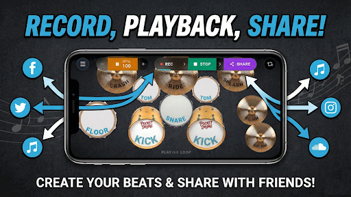 Pocket Drums: Real Drum Set! ekran görüntüsü