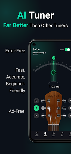 guitar tuner - TunerMate ekran görüntüsü