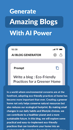 AI Blog Post Generator ekran görüntüsü