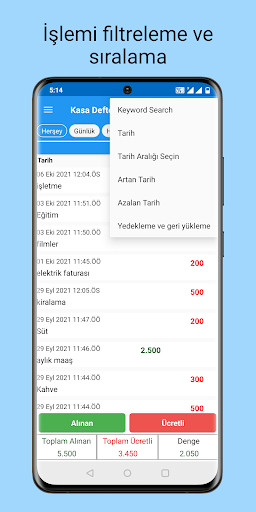 Hesap Defterim ekran görüntüsü