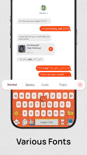 Emoji Font Keyboard: YoKey ekran görüntüsü