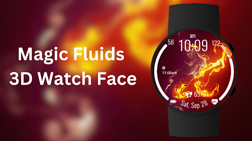 Magic Fluids - 3D Watch Face ekran görüntüsü
