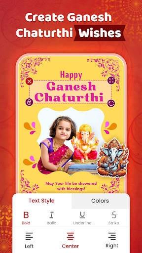 Ganesh Chaturthi Photo Editor ekran görüntüsü