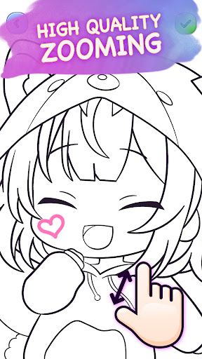 Chibi Doll Coloring Games ekran görüntüsü