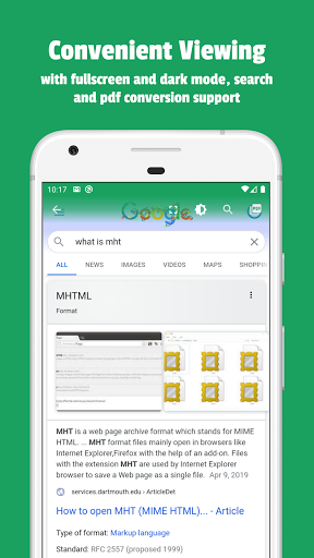 MHT & MHTML Viewer, Reader ekran görüntüsü