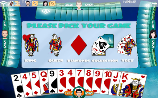 Golden Card Games Tarneeb Trix ekran görüntüsü