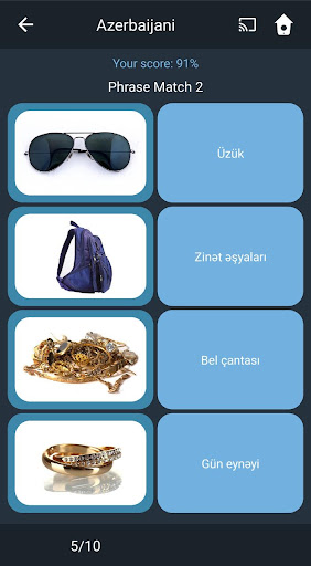 Türkçe Azerice öğrenin ekran görüntüsü