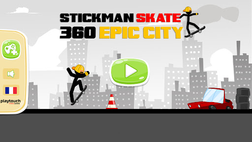 Stickman Skate : 360 Epic City ekran görüntüsü