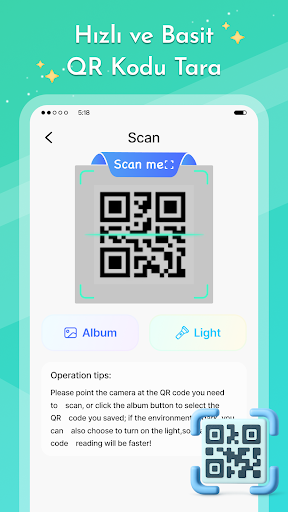 QR Tarayıcı ve Barkod Okuyucu ekran görüntüsü