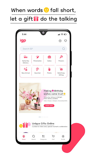 IGP: Flowers, Cakes, Gifts App ekran görüntüsü