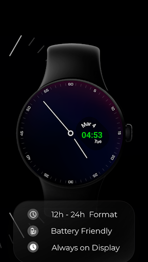 minimal saat yüzü ekran görüntüsü