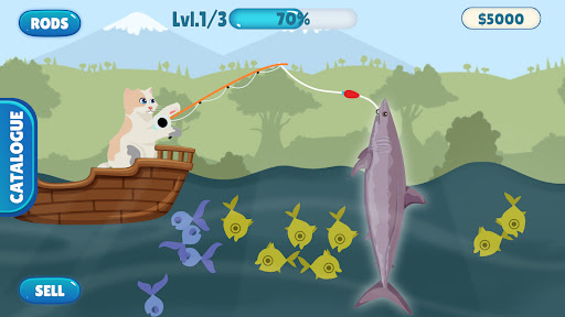 Fish Catching - Cat Fish Game ekran görüntüsü