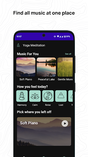 Yoga Music App ekran görüntüsü
