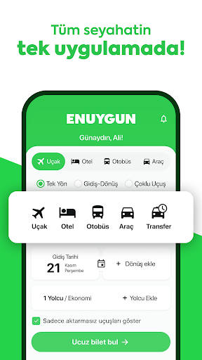 ENUYGUN: Uçak Otel Otobüs Araç ekran görüntüsü