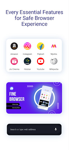 Fine Browser ekran görüntüsü